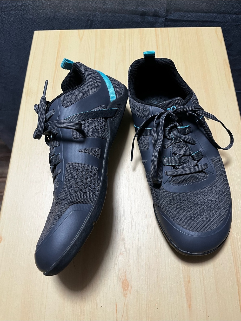 Xero Women’s Prio Neo Sneakers Gray Teal Zero Drop Barefoot Shoes Size 10.5